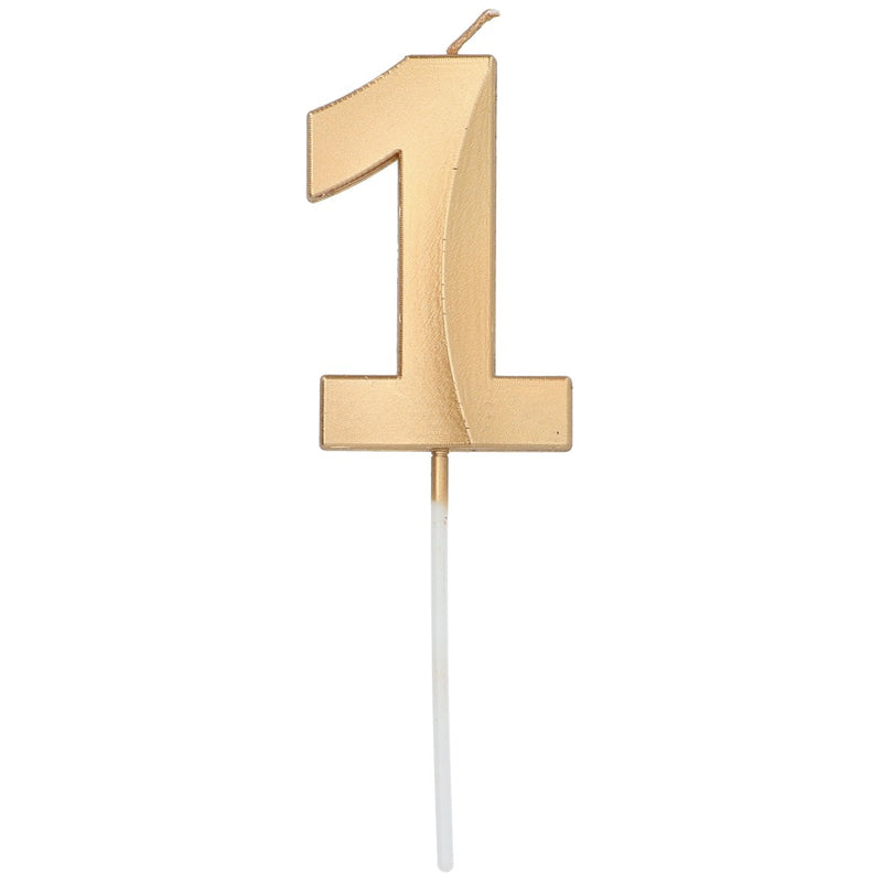 Cijferkaars 1 Metallic Goud