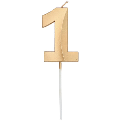 Cijferkaars 1 Metallic Goud
