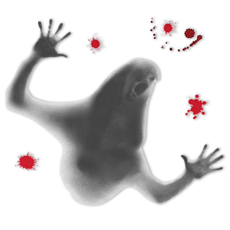 Halloween Raamstickers Geest multicolor – 9 stuks – 2 vellen van 25 x 35 cm