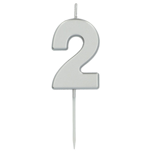 Cijferkaars 2 Zilver – 5 cm