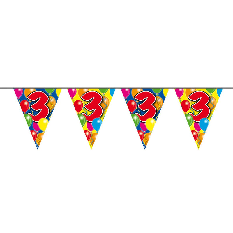 Vlaggenlijn 3 Jaar Multicolor – 1 Stuk