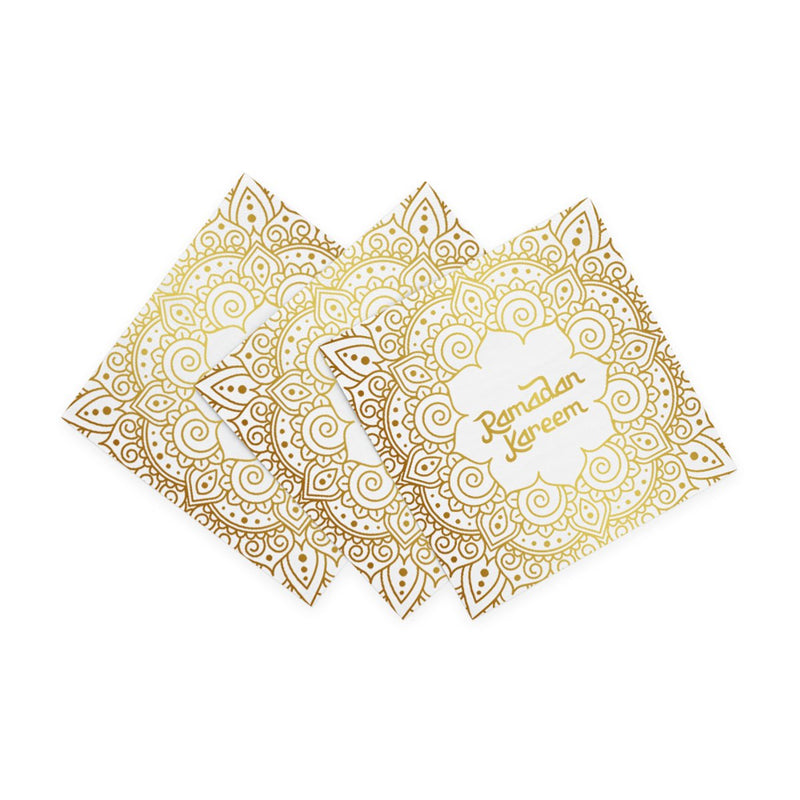 Ramadan Kareem Servetten Wit/Goud