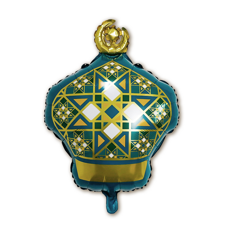 Folieballon Ramadan Lantaarn groen/goud – 75 cm