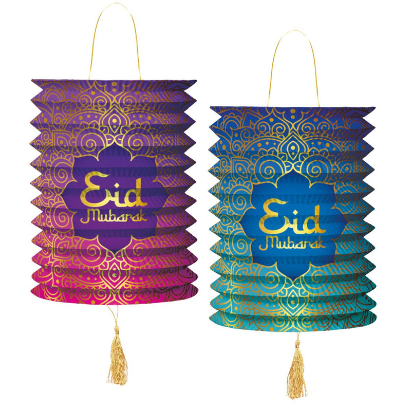 Eid Mubarak Lampionnen Multicolor