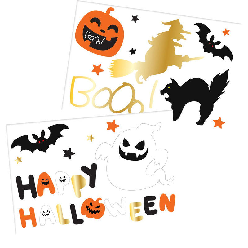 Raamstickers Halloween Karakters – 18 Stuks