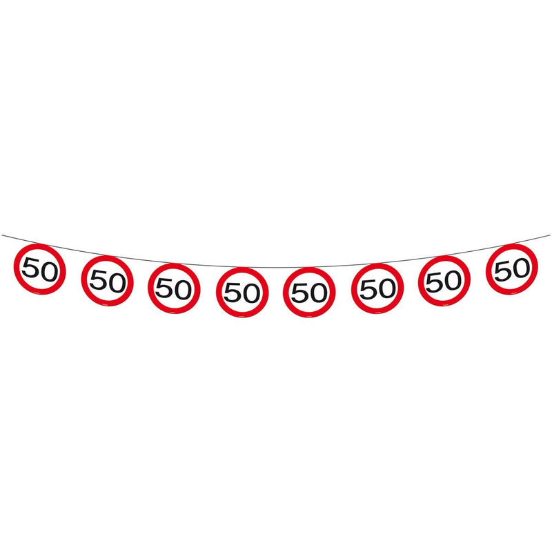 Vlaggenlijn Verkeersbord 50 Jaar