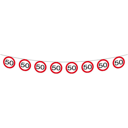 Vlaggenlijn Verkeersbord 50 Jaar