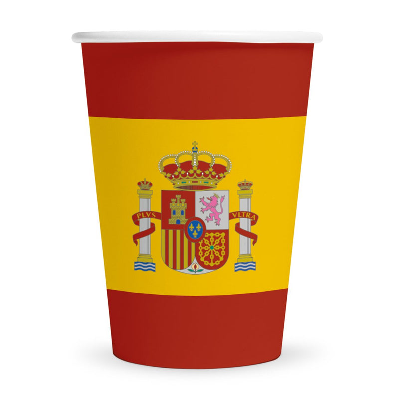 Papieren Borden Spanje 23 cm – 8 Stuks
