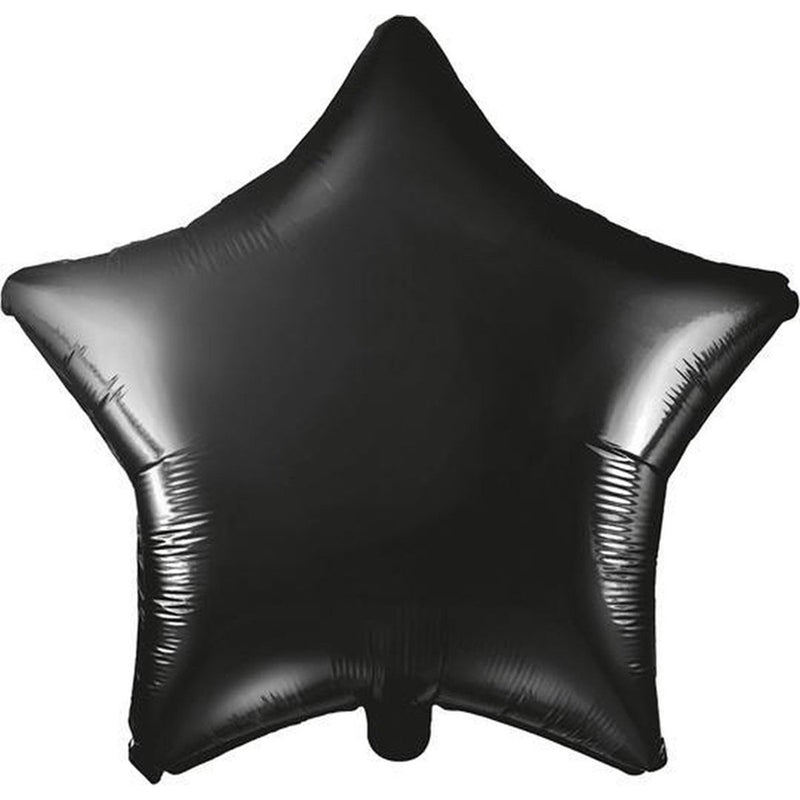 Folieballon Ster Zwart – 45 cm