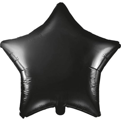 Folieballon Ster Zwart – 45 cm