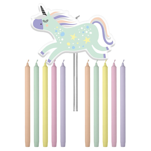 Unicorn Regenboog Taartkaarsjes