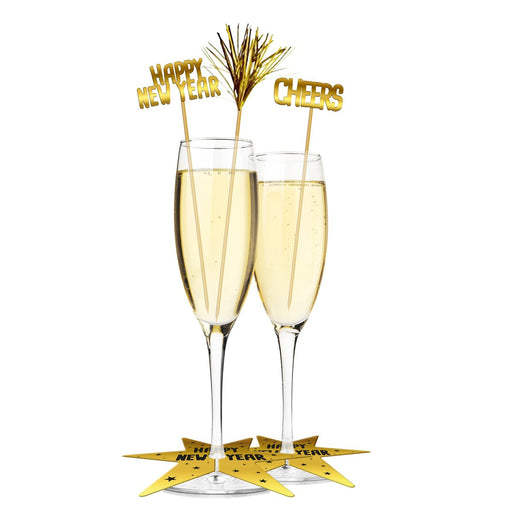 Glasdecoratie Happy New Year