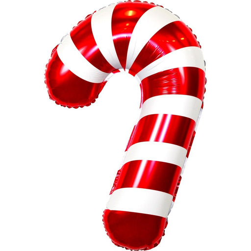 Folieballon Zuurstok Rood/Wit