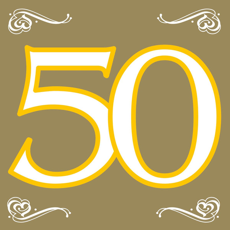 Servetten 50 Jaar Goud