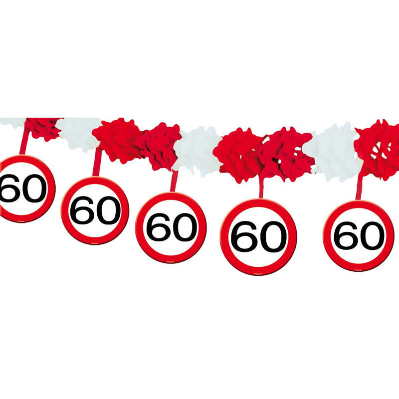 Hangdecoratie Verkeersbord 60 Jaar