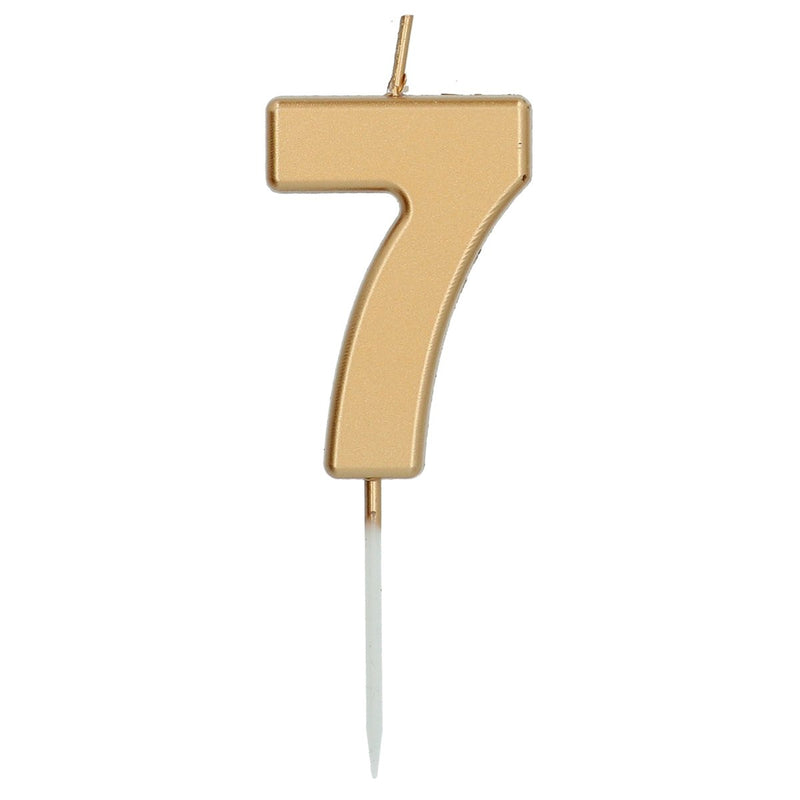 Cijferkaars 7 Goud – 5 cm