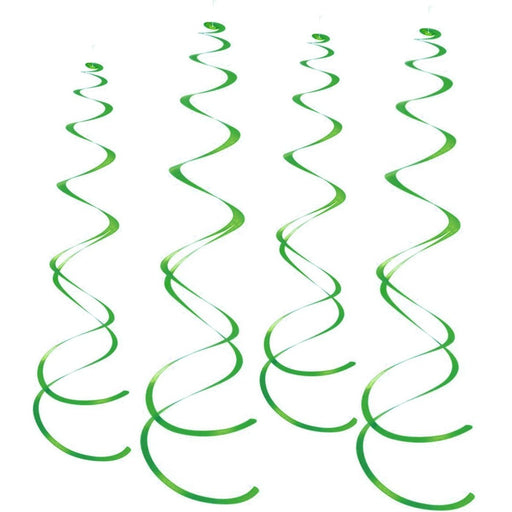 Swirl Hangdecoratie Groen – 6 Stuks – 55 cm