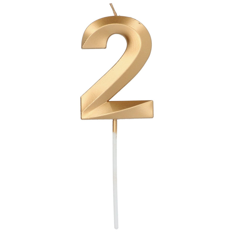 Cijferkaars 2 Metallic Goud