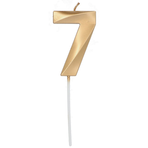 Cijferkaars 7 Metallic Goud