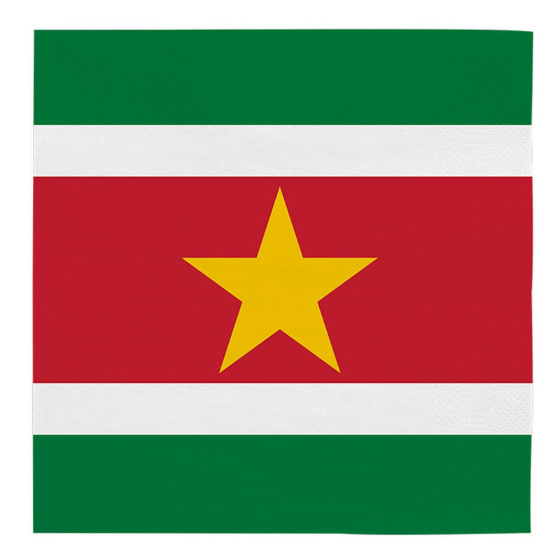 Servetten Suriname 33 × 33 cm – 20 Stuks