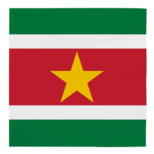 Servetten Suriname 33 × 33 cm – 20 Stuks
