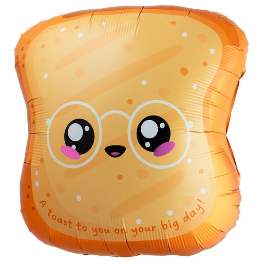 Folieballon Toast Kawaii Party – 60 × 60 cm