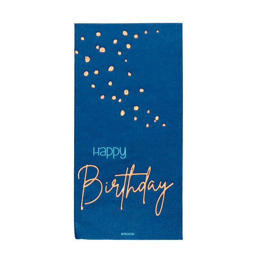 Servetten Happy Birthday True Blue 33 cm – 10 Stuks