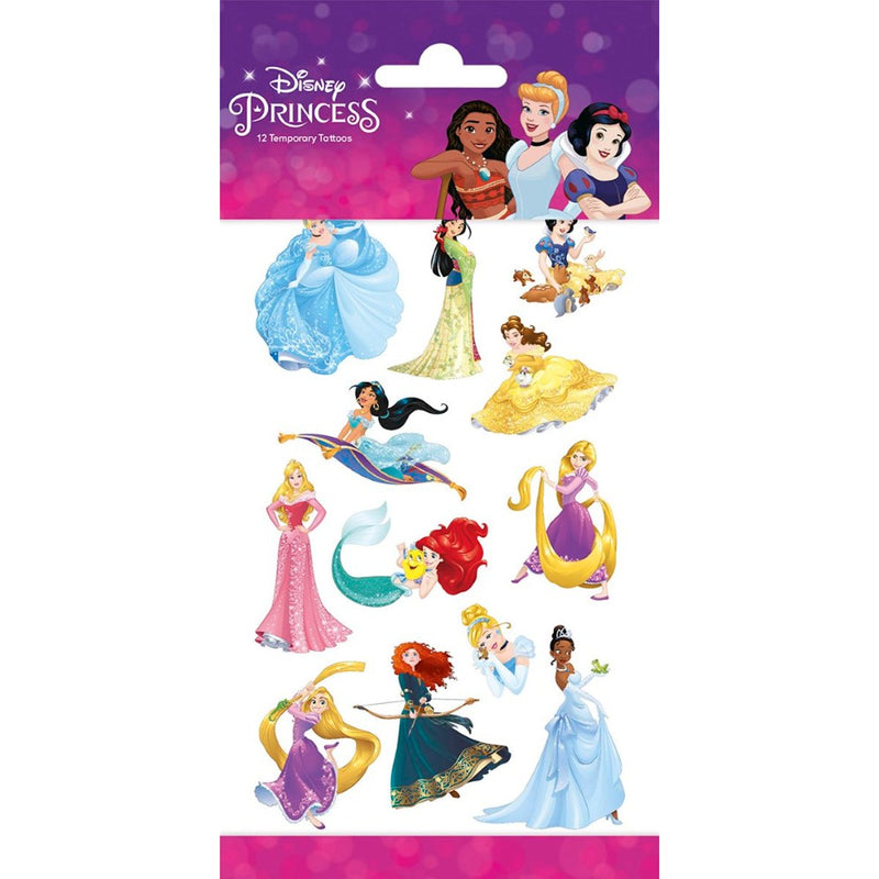 Disney Prinsessen Plaktattoos – 12 Stuks