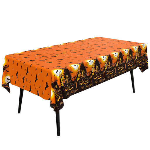 Tafelkleed Halloween Pompoenen Oranje/Zwart - 187 x 137 cm