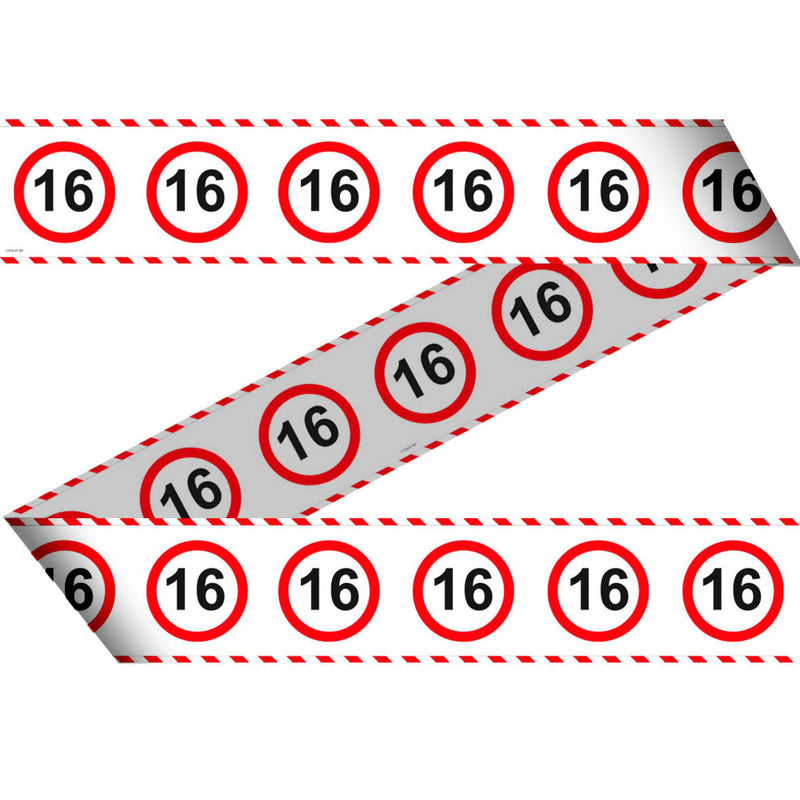 Afzetlint Verkeersbord 16 Jaar