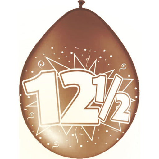 Latex Ballonnen 12,5 Jaar Metallic Brons – 8 Stuks