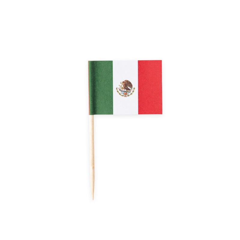 Vlaggenprikkers Mexico – 50 Stuks