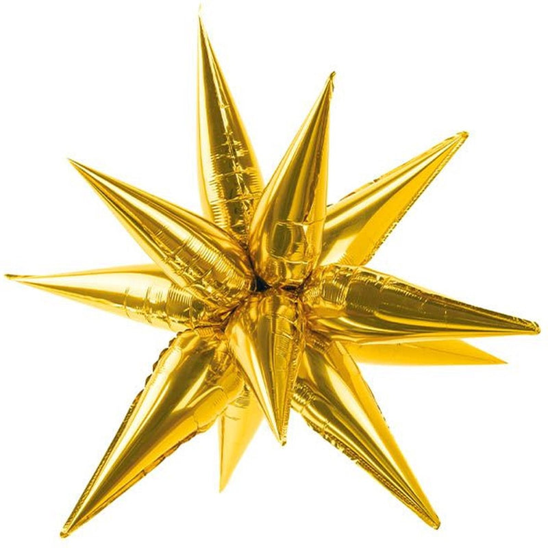 Folieballon 3D Ster Goud