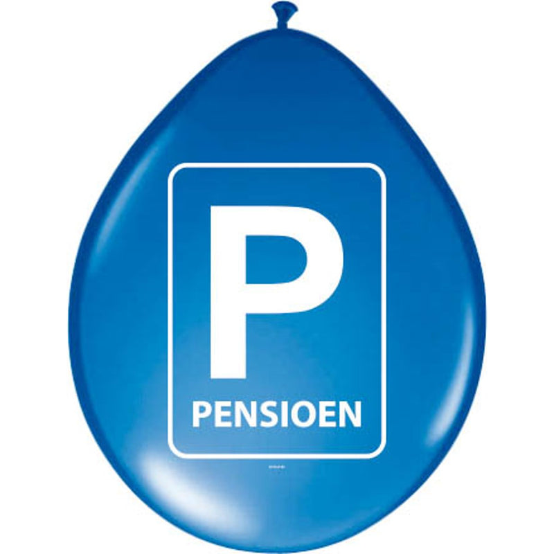 Latex Ballon Pensioen Blauw