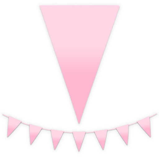 Vlaggenlijn roze - 10 m
