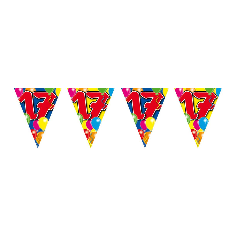 Vlaggenlijn 17 Jaar Multicolor – 1 Stuk
