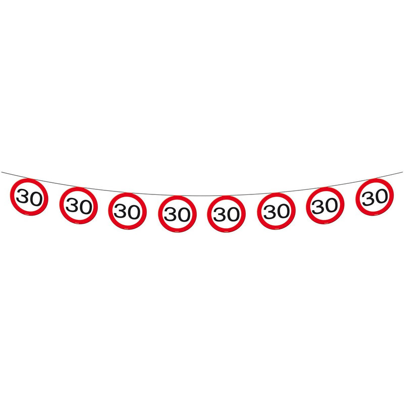 Vlaggenlijn Verkeersbord 30 Jaar