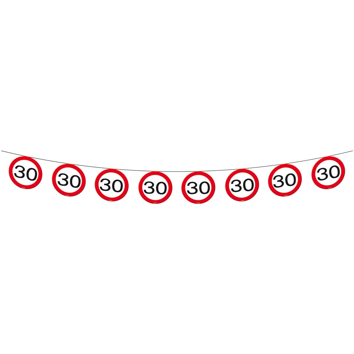 Vlaggenlijn Verkeersbord 30 Jaar