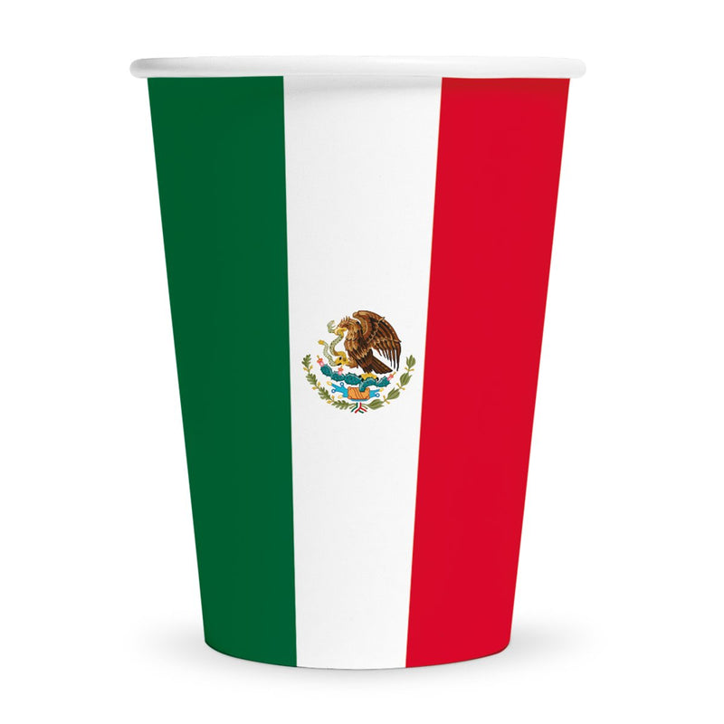 Papieren Bekers Mexico 210 ml – 8 Stuks