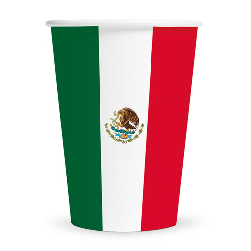 Papieren Bekers Mexico 210 ml – 8 Stuks