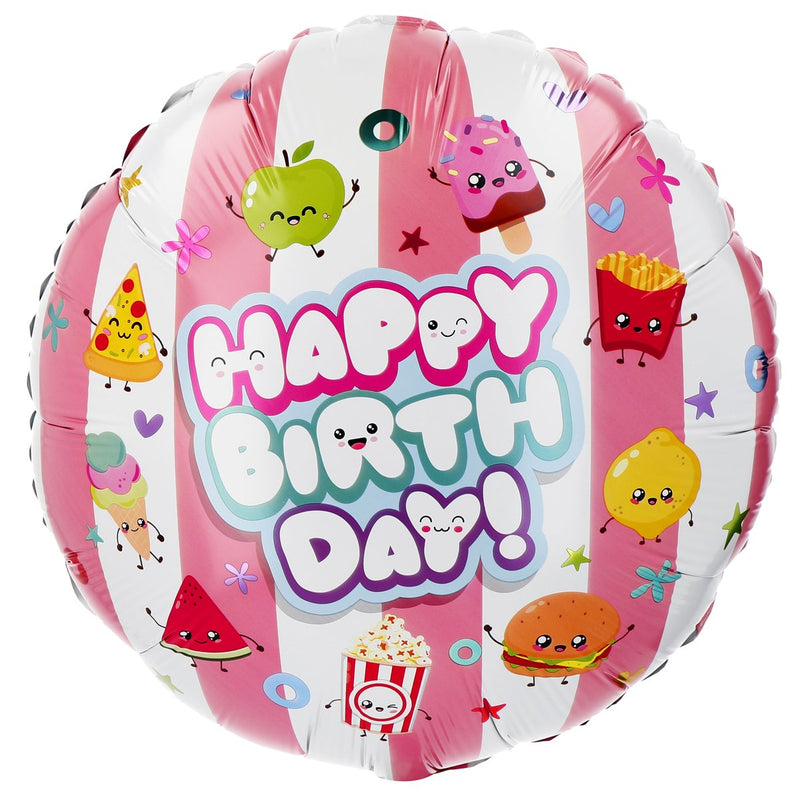 Kawaii Party Folieballon Happy Birthday – 45 cm