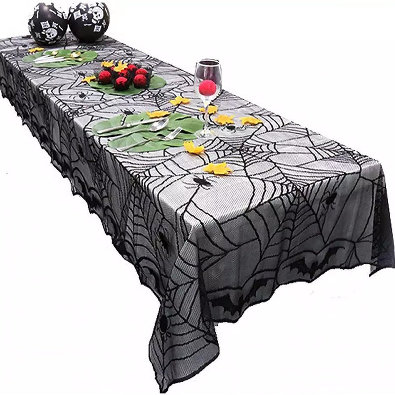 Halloween Tafelkleed Spinnenweb – 244 x 122 cm