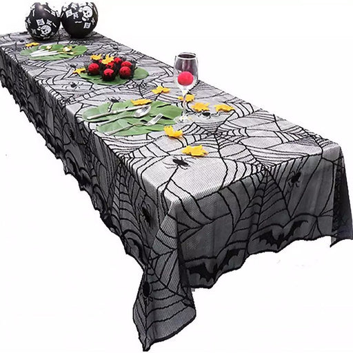 Halloween Tafelkleed Spinnenweb – 244 x 122 cm