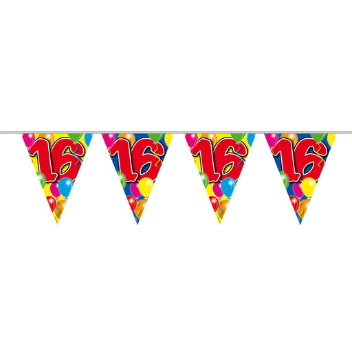 Vlaggenlijn 16 Jaar Multicolor – 1 Stuk