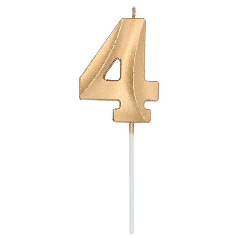 Cijferkaars 4 Metallic Goud