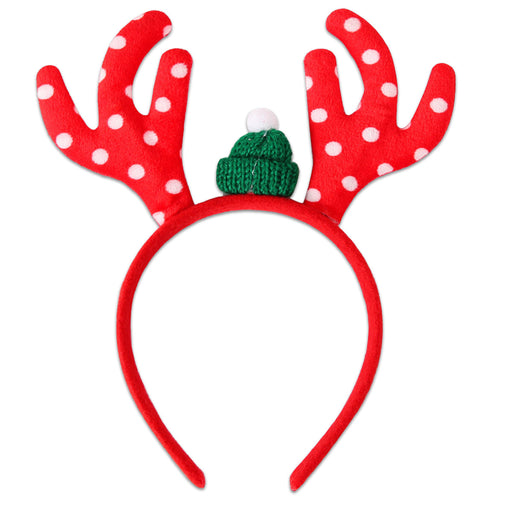 Kerstdiadeem Rendiergewei rood/groen