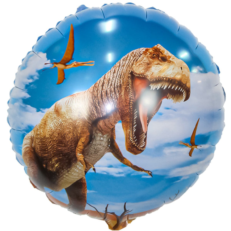 Folieballon T-Rex Rond Multicolor - 45 x 45 cm