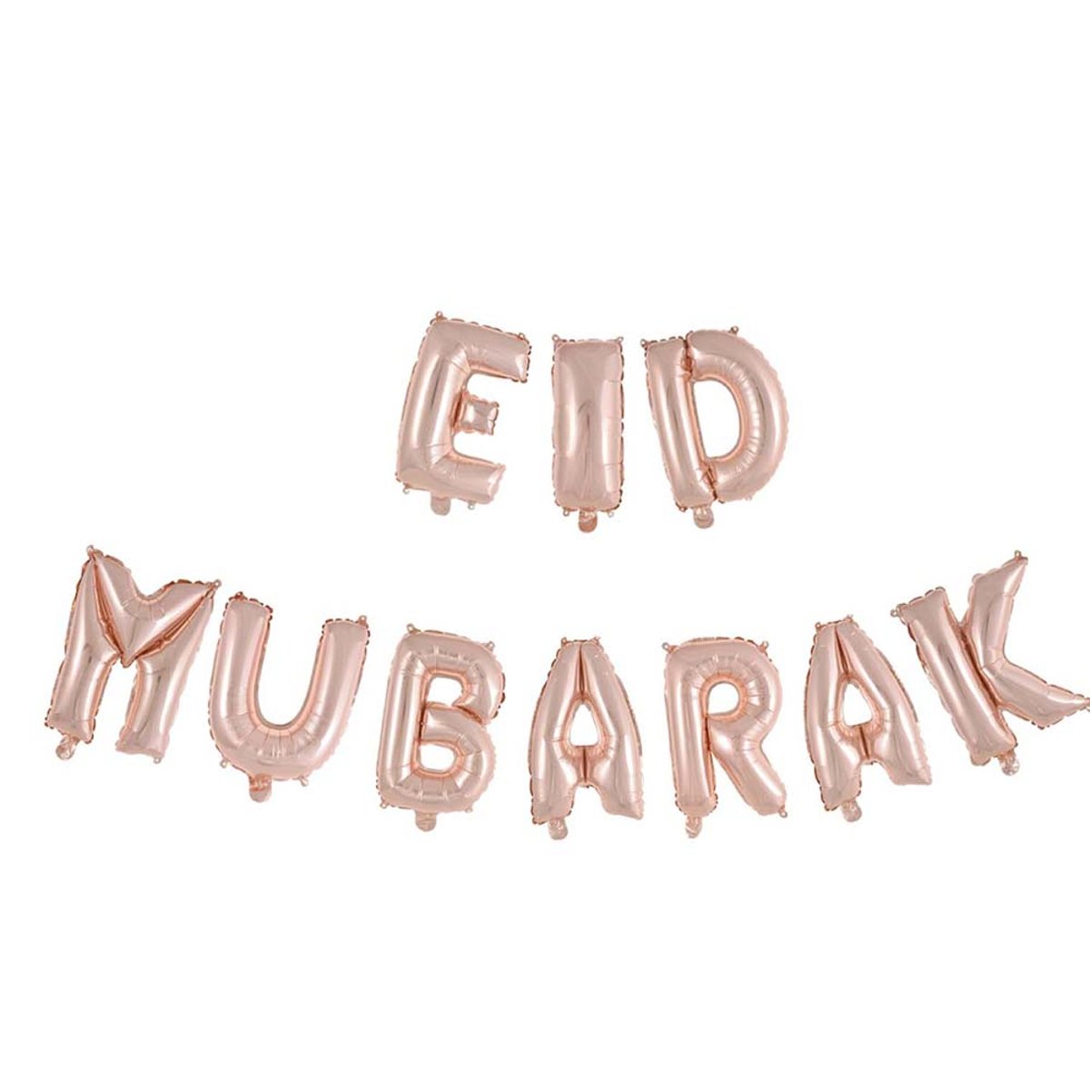 Eid Mubarak Folieballonletters Roségoud