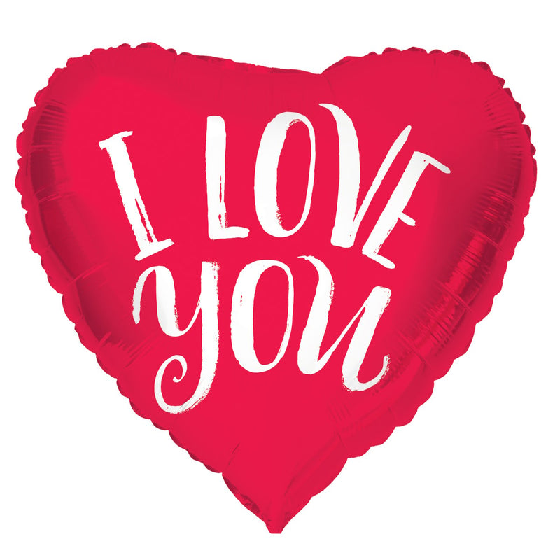 Folieballon Hart I Love You Rood