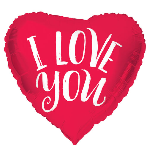 Folieballon Hart I Love You Rood